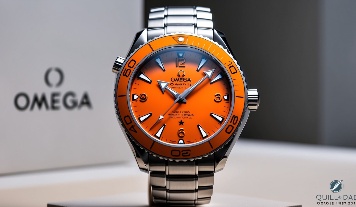 44.1mm Orange Omega Planet Ocean Bezel Insert