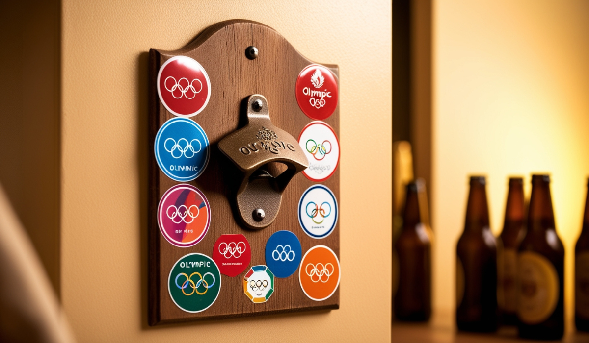 Bottle opener Wall mount beer Olympic Stickers for sale