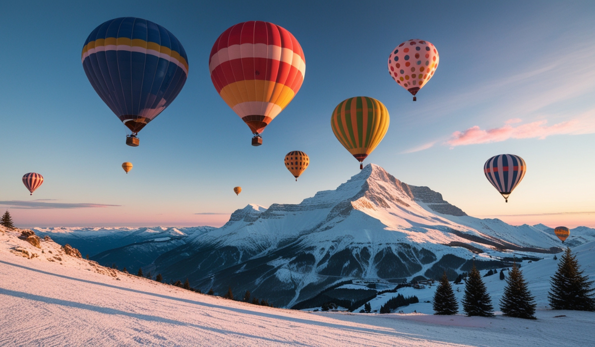 Hot Air Balloons over Zugspitze