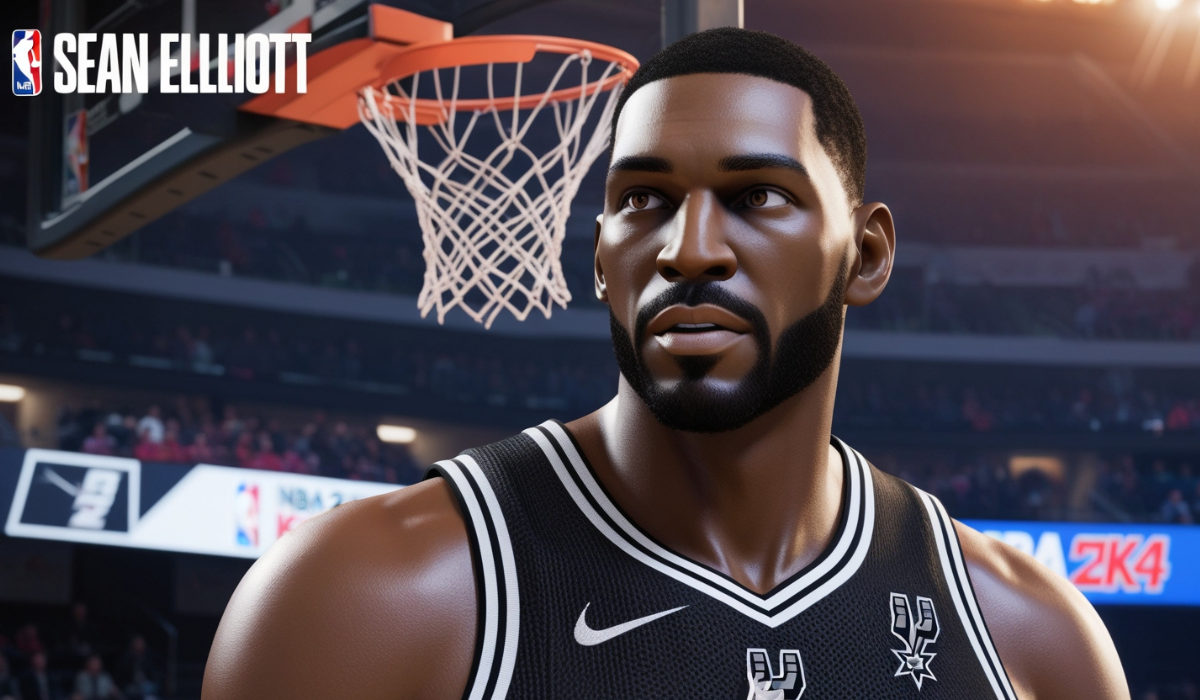 NBA 2K24 Sean Elliott Cyberface