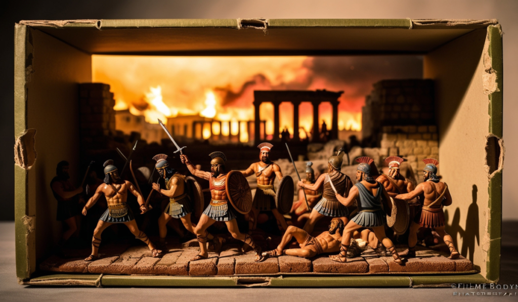 Trojan-War-Shoe-box-Diorama-for-Kids-Easy-3-1024x597 Create a Captivating Trojan War Shoe-box Diorama for Kids Easy