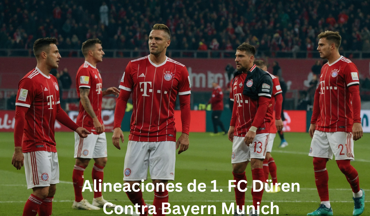 Alineaciones de 1. FC Düren Contra Bayern Munich