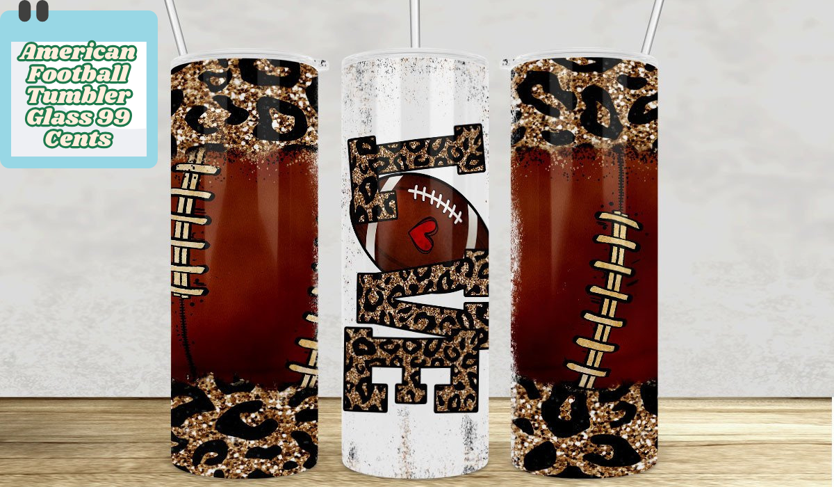 American Football Tumbler Glass 99 Cents