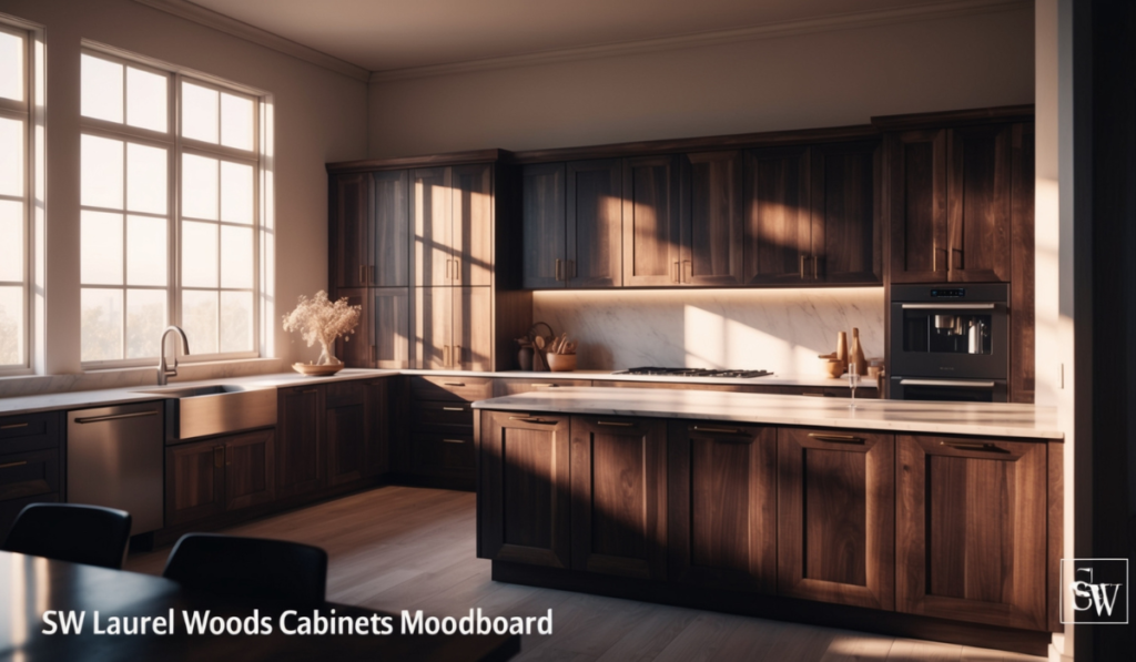 SW-Laurel-Woods-Cabinets-Moodboard-Kitchen-2-1024x597 Bringing Warmth and Sophistication to Your SW Laurel Woods Cabinets Moodboard Kitchen