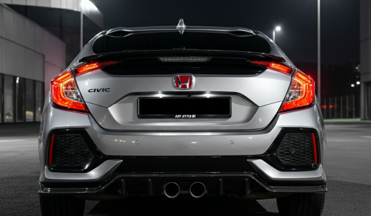 11th Gen Civic GT Style Rear Diffuser Gloss Black