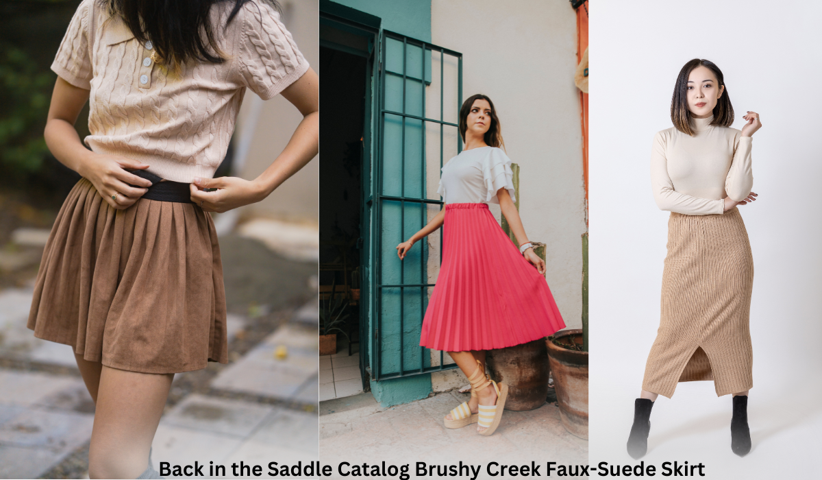 Back in the Saddle Catalog Brushy Creek Faux-Suede Skirt