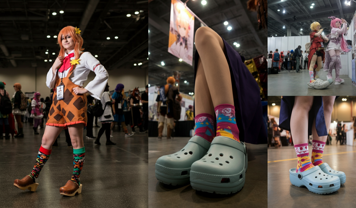 Gdamsto Anime Cosplay Clogs with Socks Shoes Costume