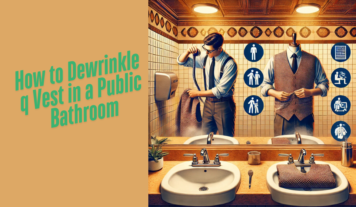 How to Dewrinkle q Vest in a Public Bathroom