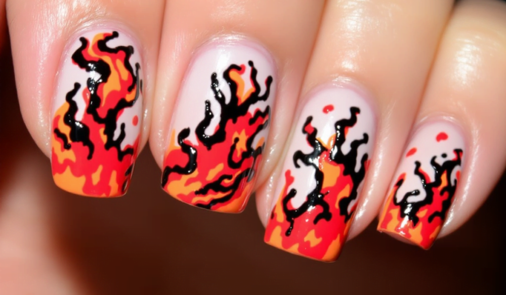 Fire-Lava-Nails-1-1024x597 20 Best Nail Designs for 2025: Trendy & Stylish Ideas