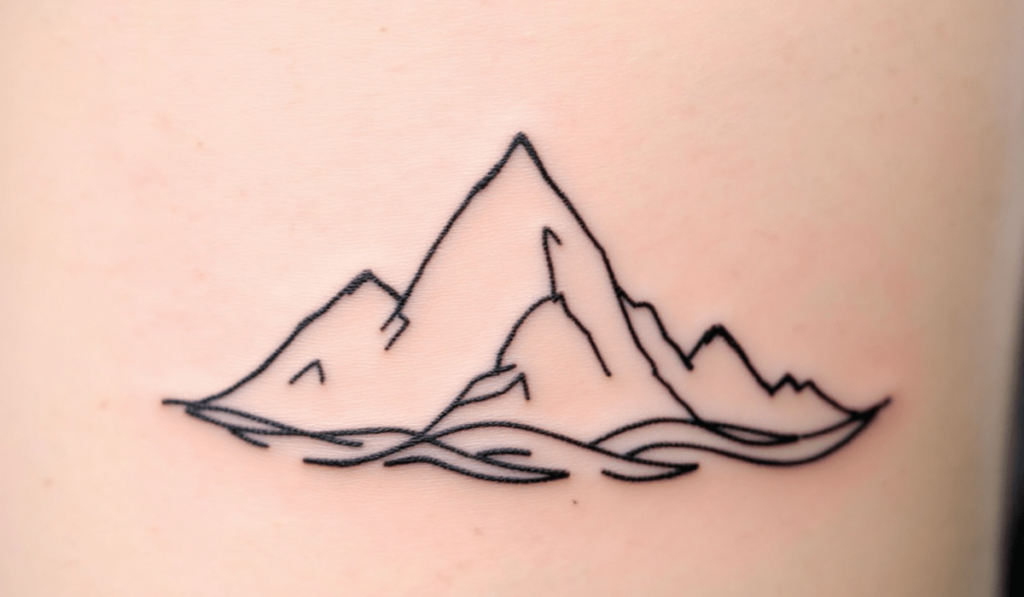 Wave-or-Mountain-Line-Art-1024x597 Top 15 Tattoos as Personal Stories: Transforming Life’s Moments into Art